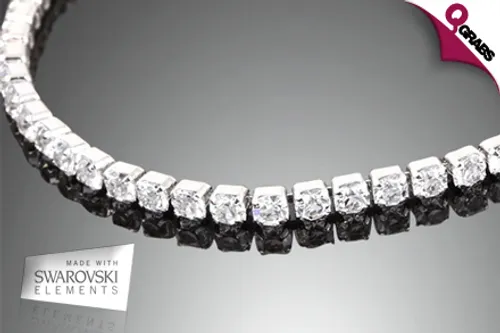 For QR99, Decorate Your Wrist with a Swarovski Elements Tennis Bracelet! (QR179 Value)